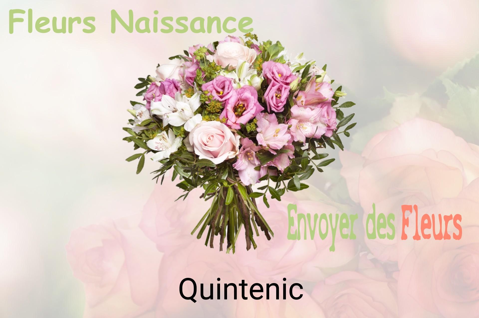 Bouquet de fleurs de naissance livré à Quintenic